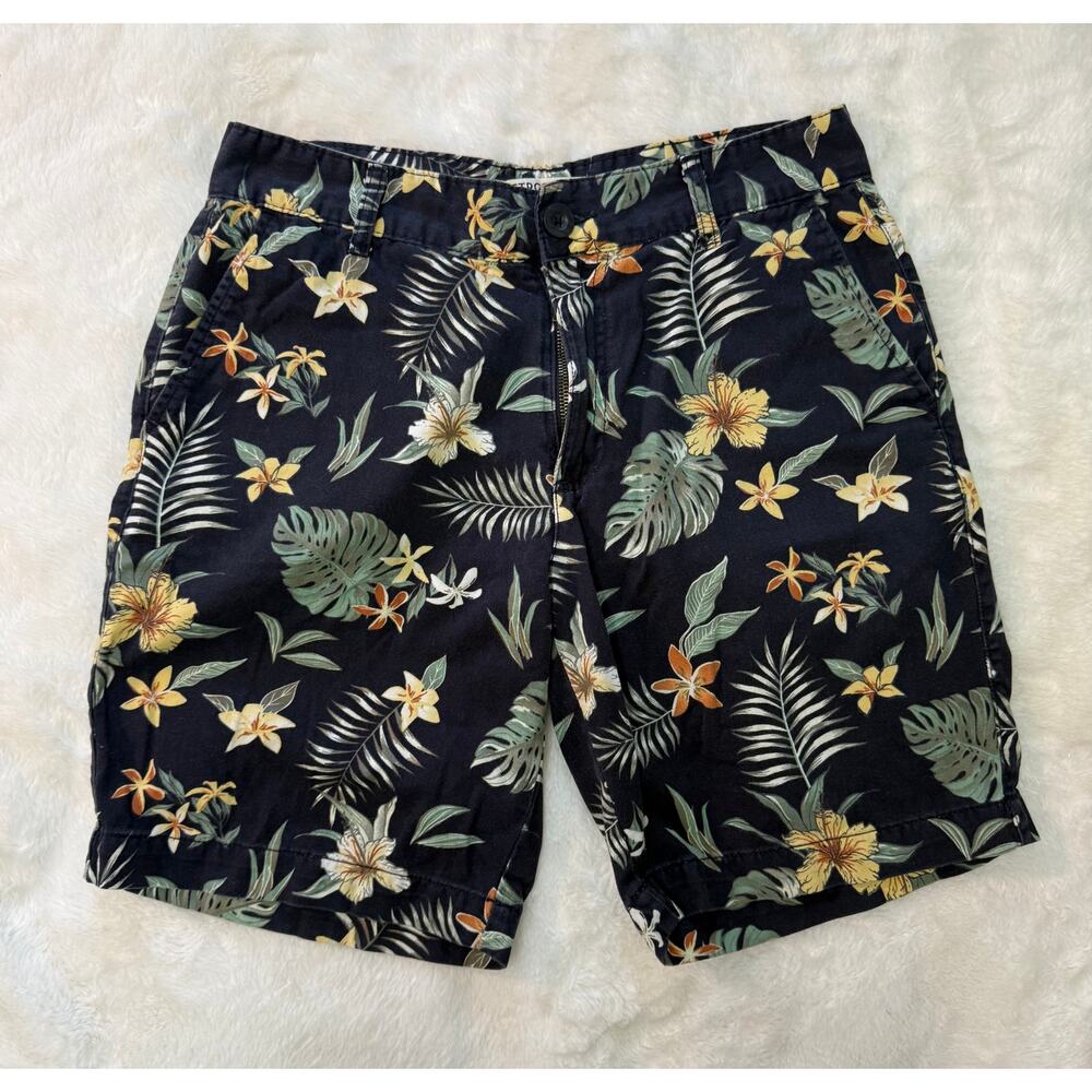 Men's Navy Retrofit Tropical Floral Shorts
